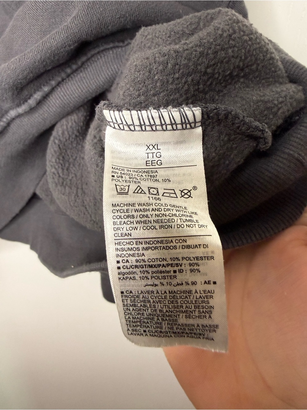Old Navy Charcoal Cropped Crewneck Sweatshirt - Women Plus Size XXL - Picture 3 of 4